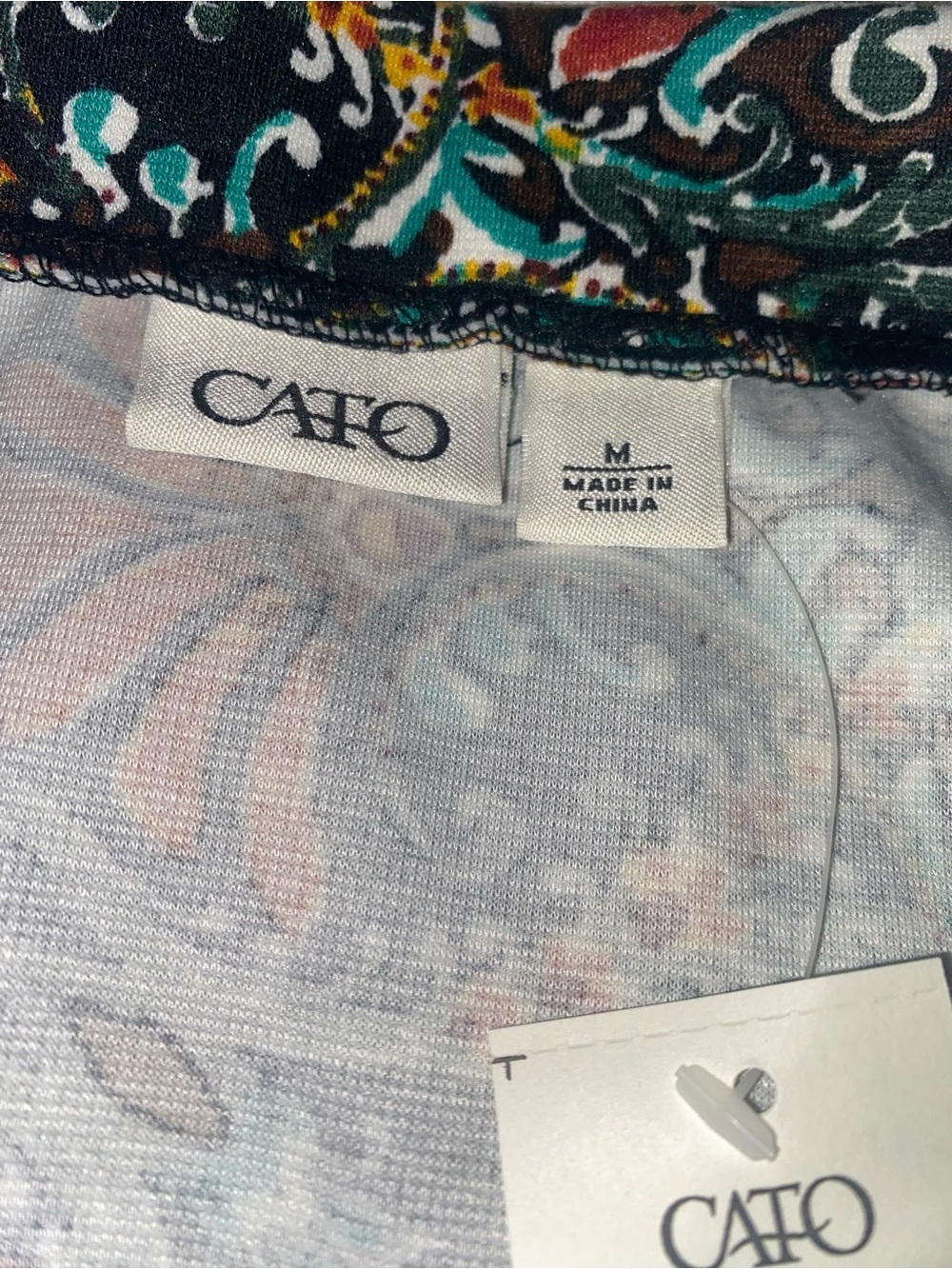 CATO Gato Skirt"  floral-patterned A-line mid-skirt with a flare at the hem.NWT - Picture 2 of 3